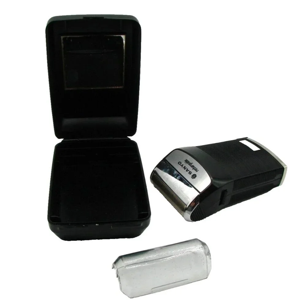 NEW Vintage Sanyo Cadnica SV-3800 Electric Shaver Rechargeable Black Case Works